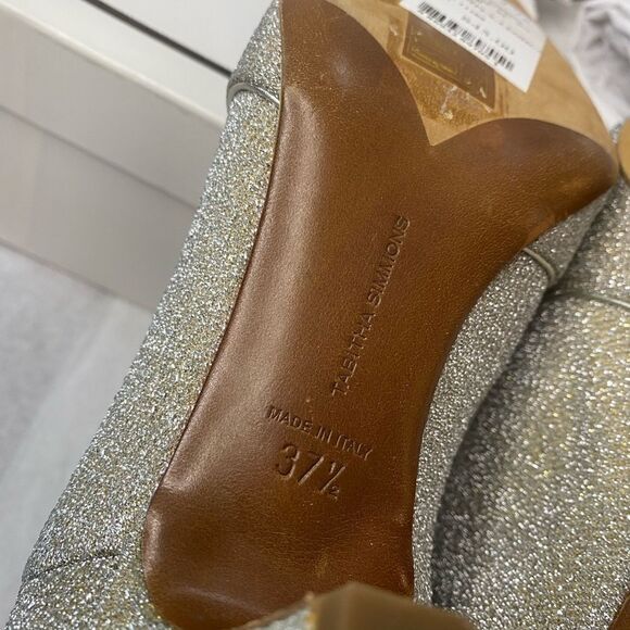 Tabitha Simmons Silver Chelsea Boots NIB $845 Retail Designer Statement 37.5 7.5 - Picture 12 of 15